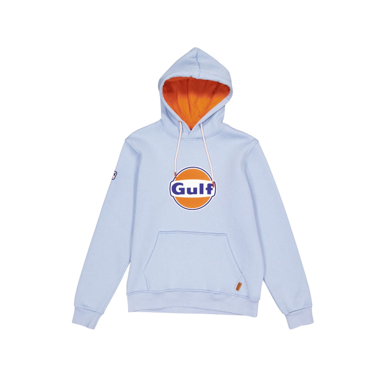 Sweat A Capuche Gulf Logo Bleu Ciel
