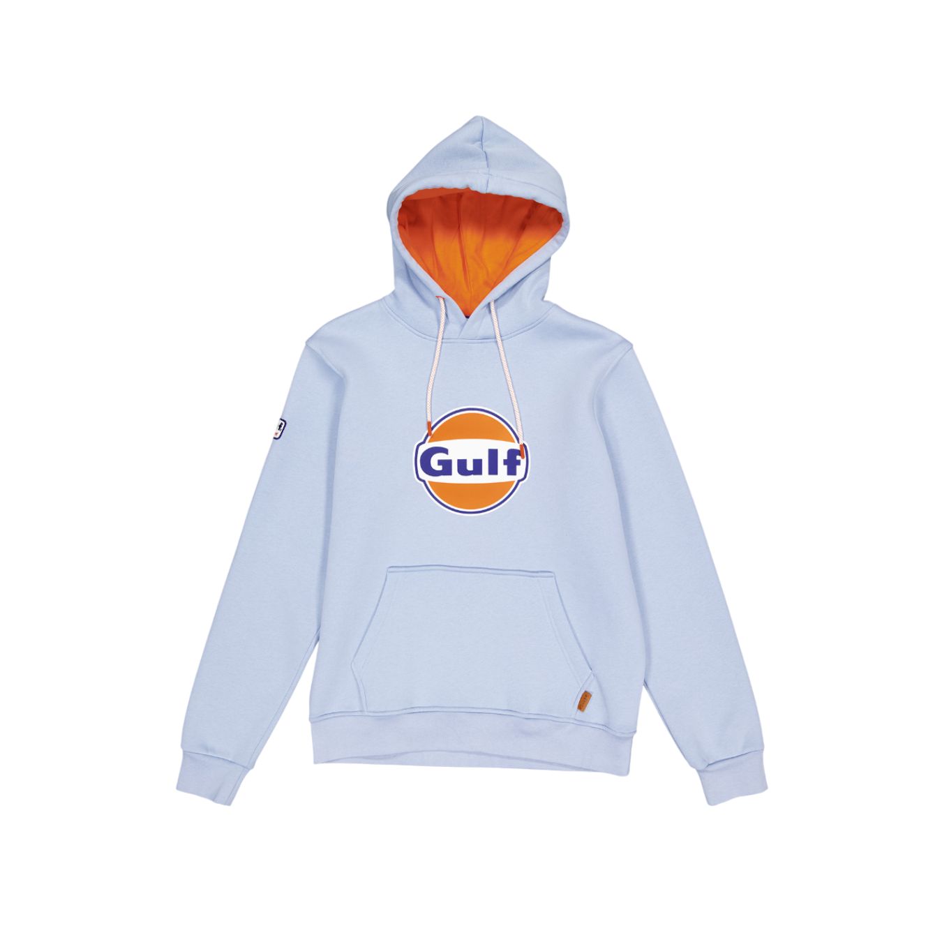 Sweat A Capuche Gulf Logo Bleu Ciel