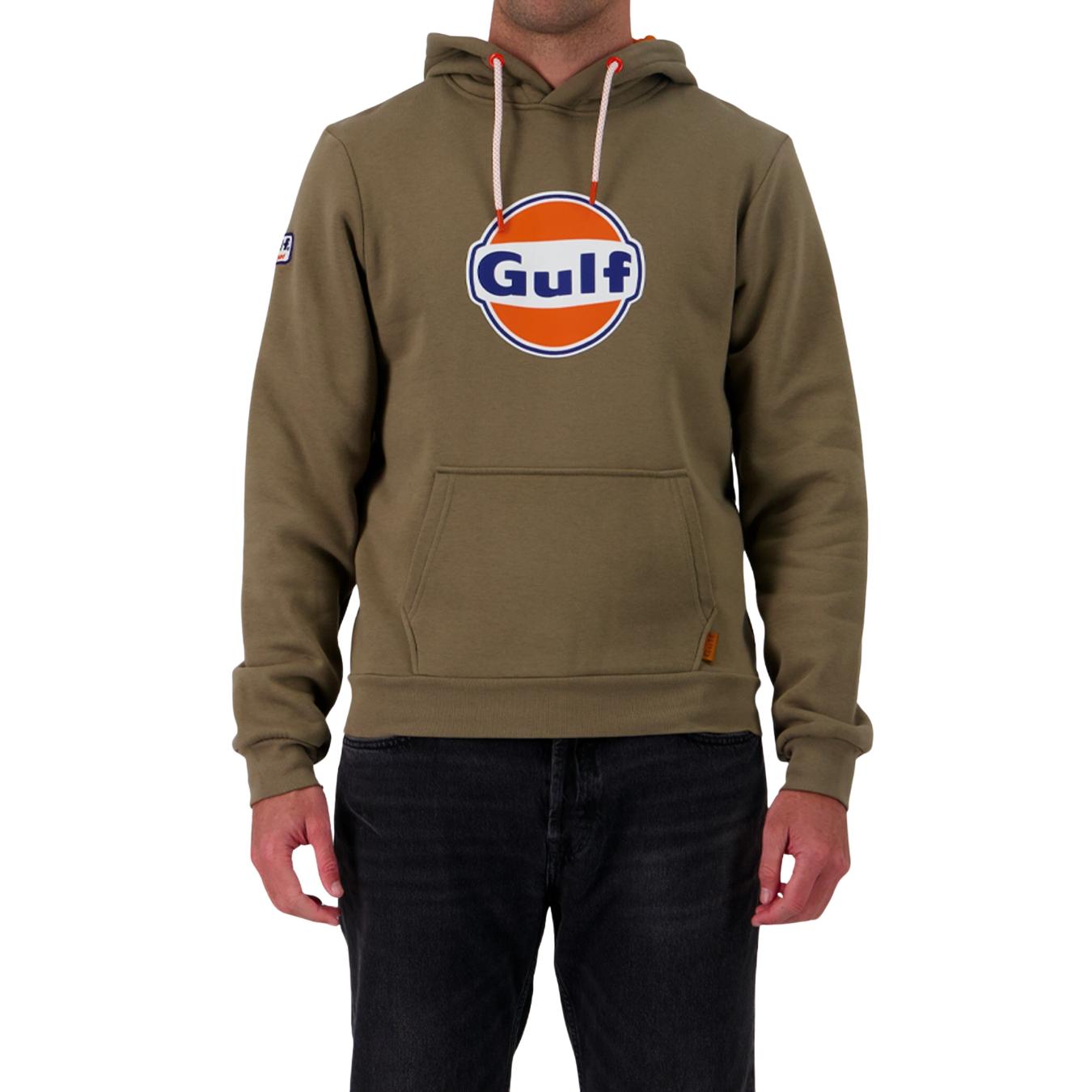 Sweat à Capuche Gulf Logo Olive