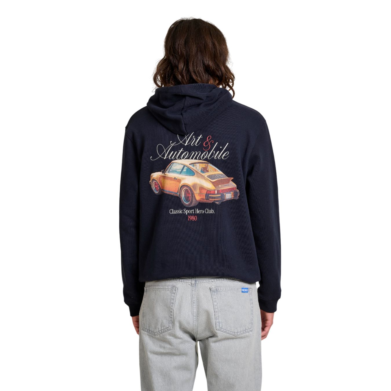 Sweat à Capuche Hero 7 Adel Bleu Marine Homme