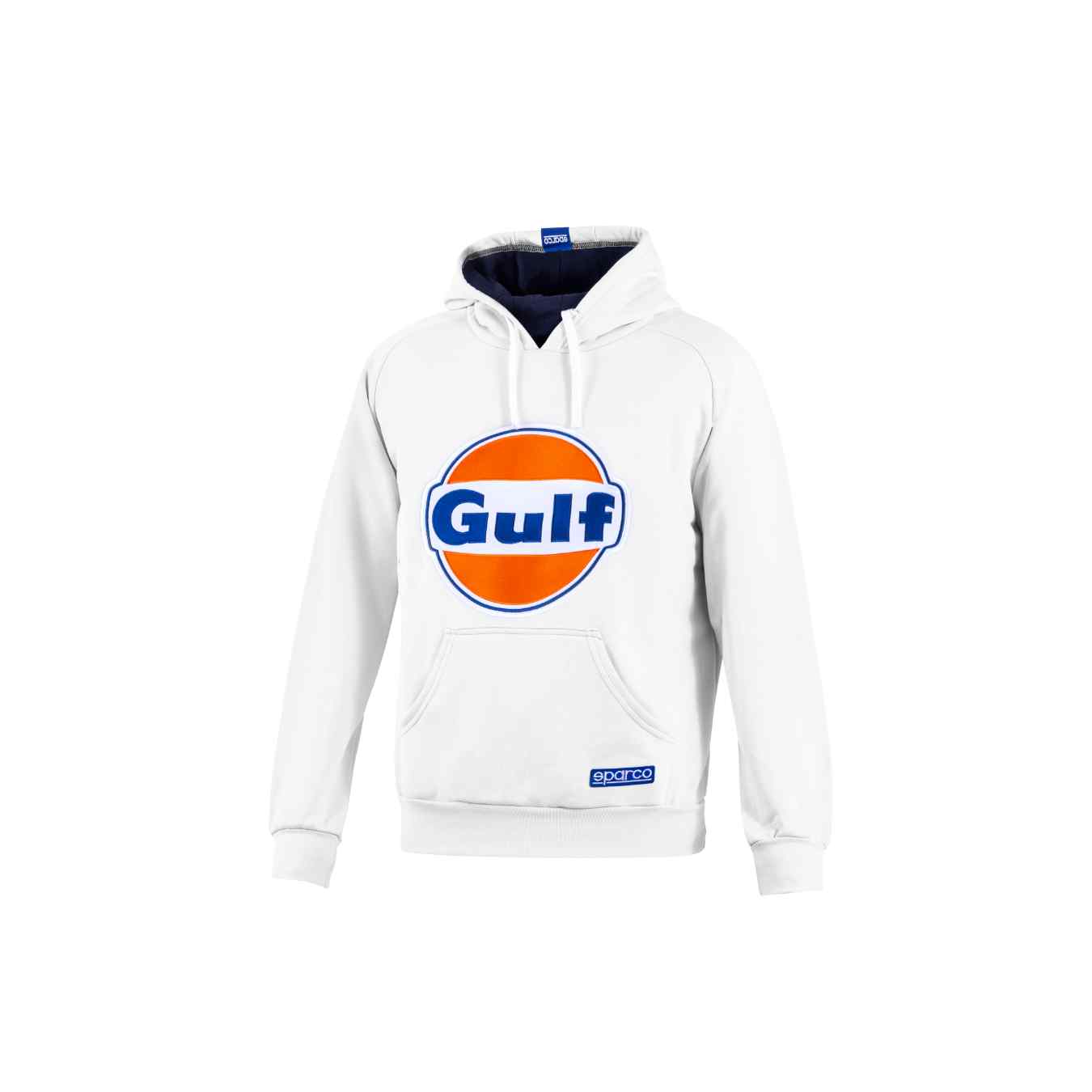 Sweat a Capuche LOGO SPARCO X GULF Blanc