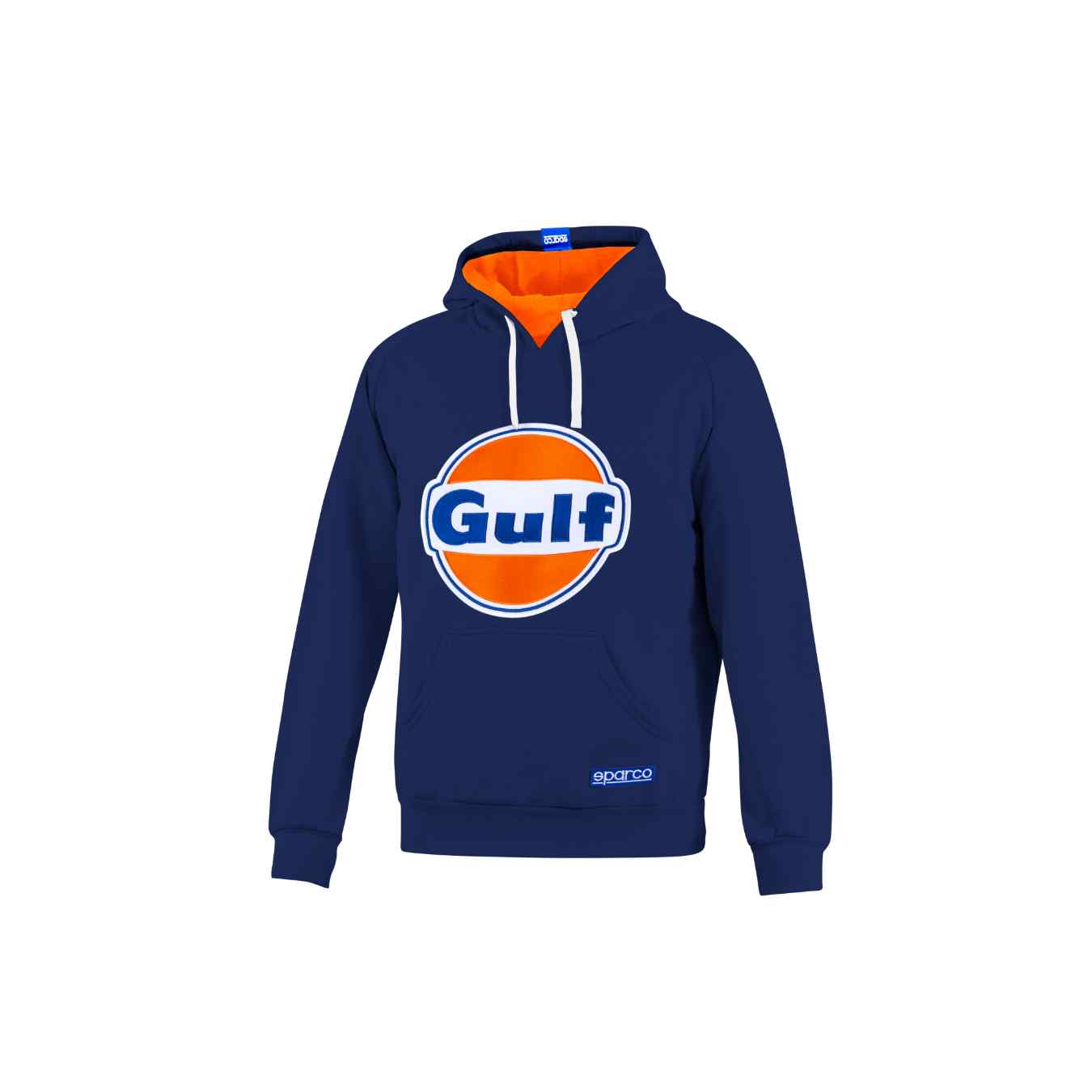 Sweat a Capuche LOGO SPARCO X GULF Bleu Marine