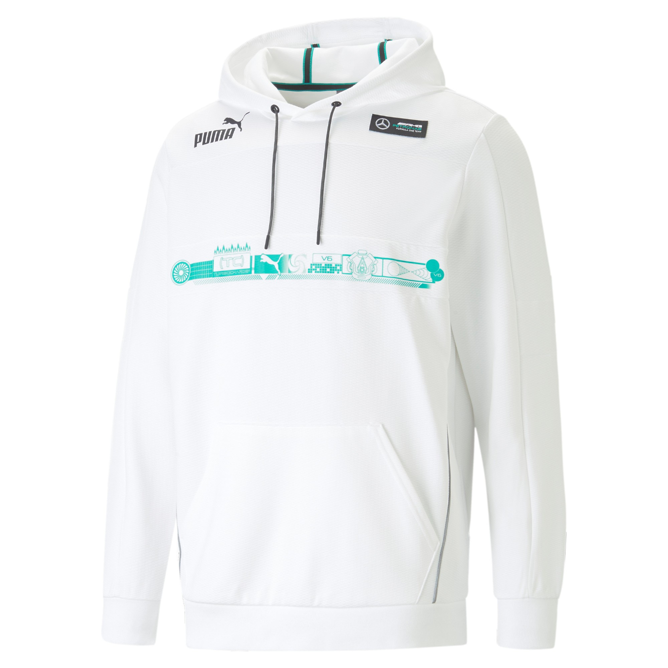 Sweat à Capuche MERCEDES AMG Puma Speed blanc unisexe