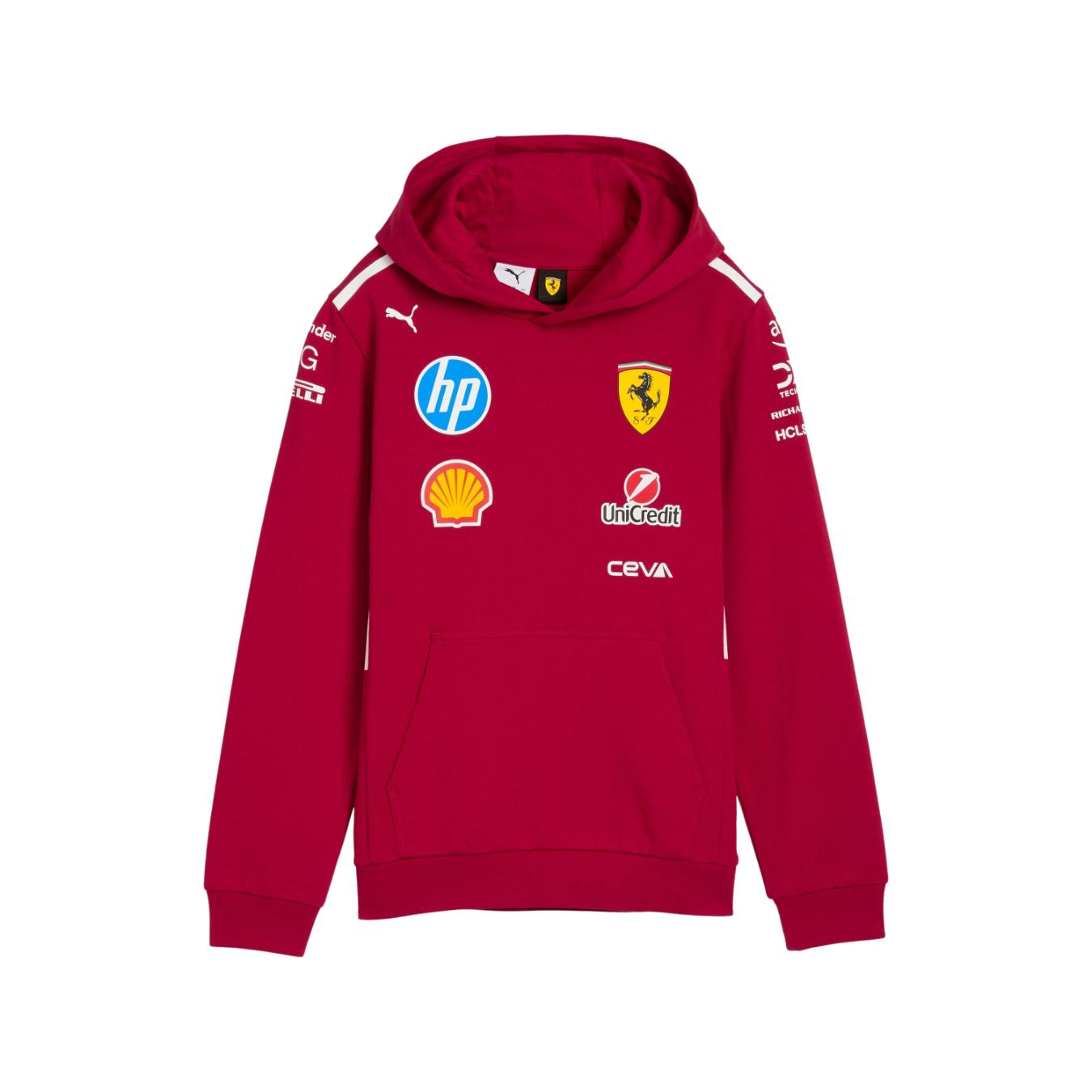 Sweat à Capuche Scuderia Ferrari Team K Hoody Dark Cherry Enfant
