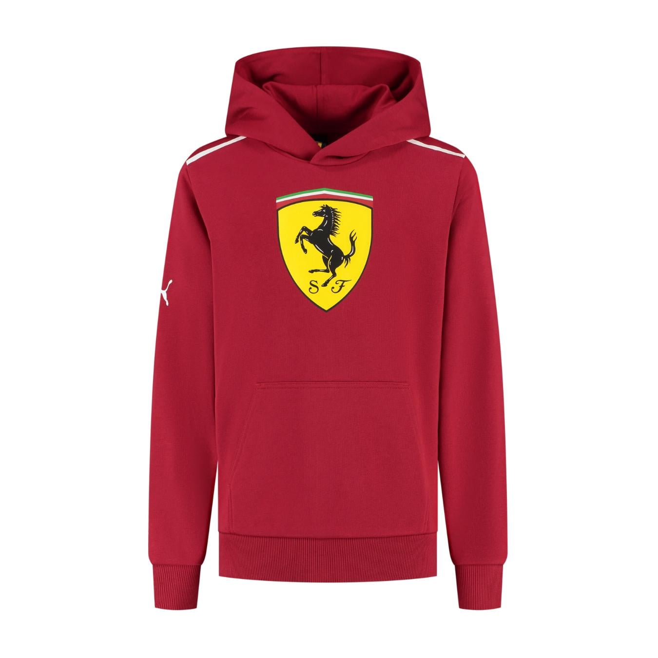 Sweat Capuche Scuderia Ferrari Large Shield K Dark Cherry Enfant