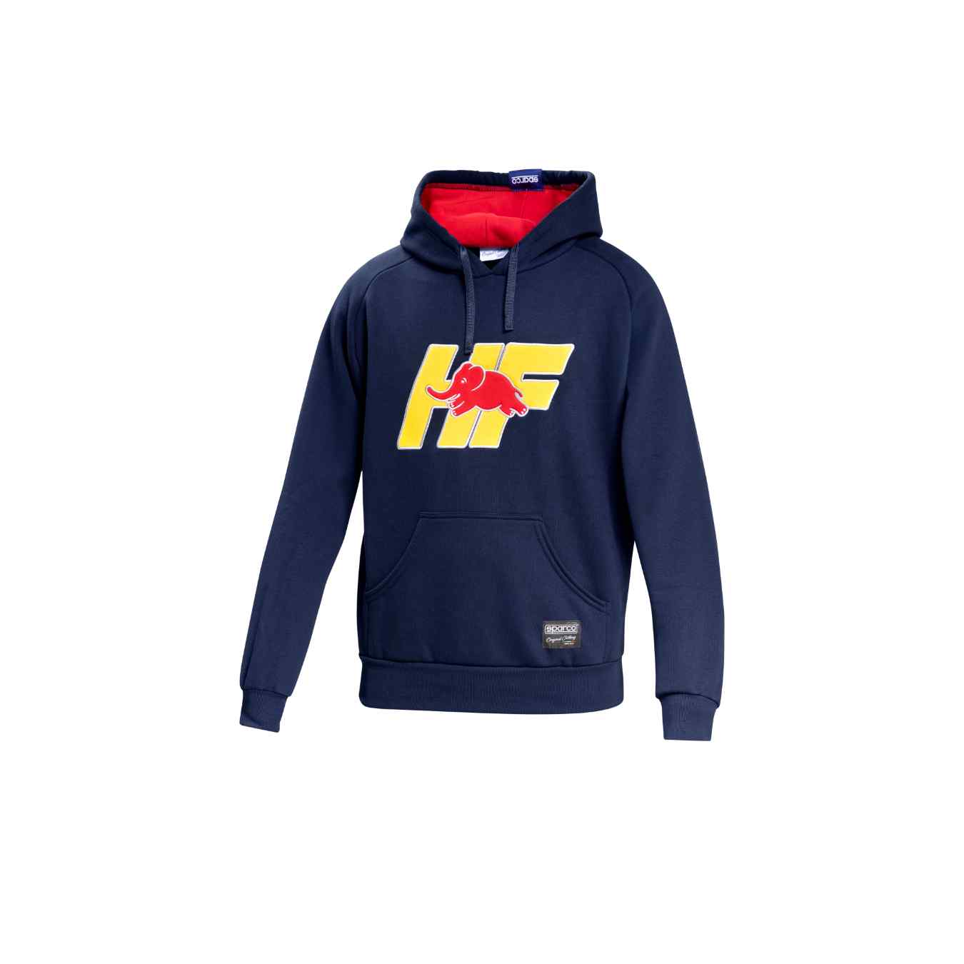 Sweat Capuche SPARCO X LANCIA HF Bleu Marine Jaune