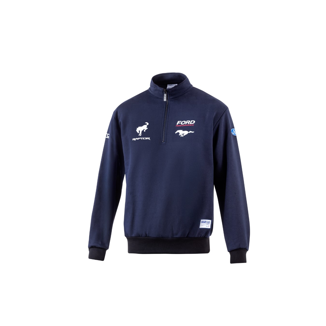 Sweat Demi Zip SPARCO X FORD PERFORMANCE Bleu Marine