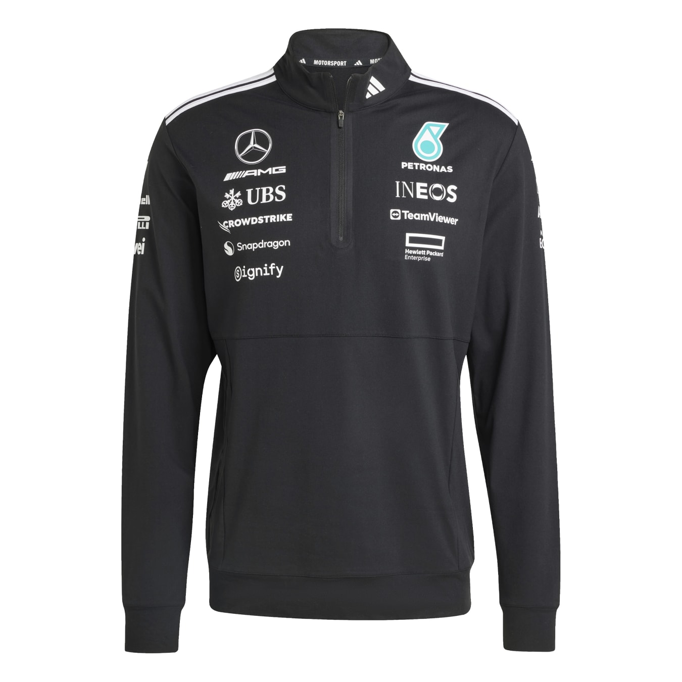 Sweat q zip Mercedes AMG Team q zip noir homme