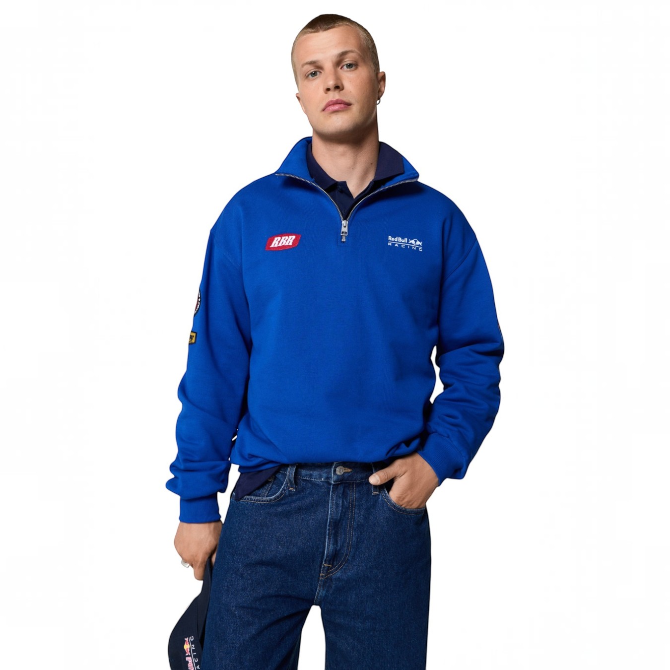 Sweat Red Bull X Pepe Jeans 1/4 Zip Bleu