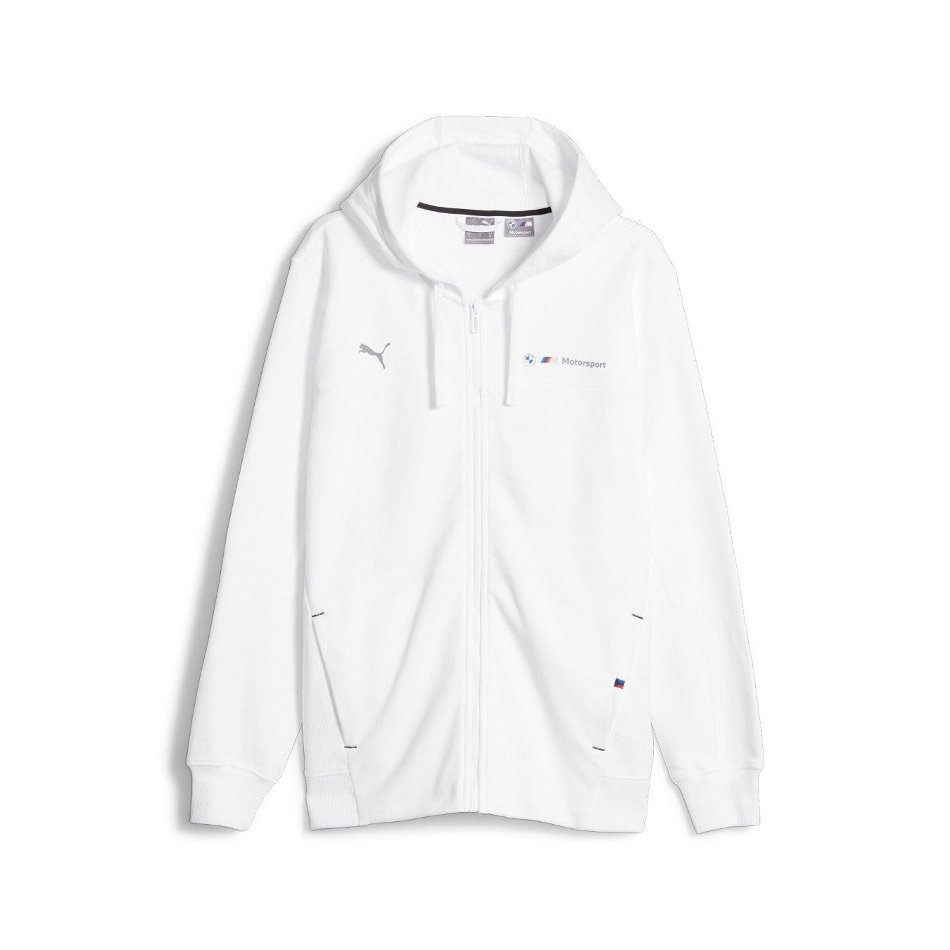 Sweat Zippé à Capuche BMW MOTORSPORT Puma MMS Blanc pour homme