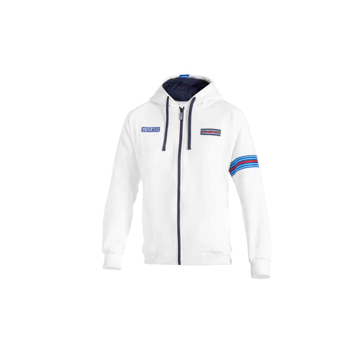 Sweat Zippe Capuche MARTINI RACING Blanc