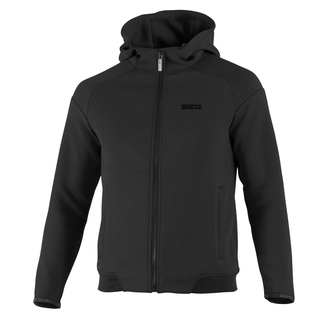 Sweatshirt Zippe Capuche SPARCO Noir