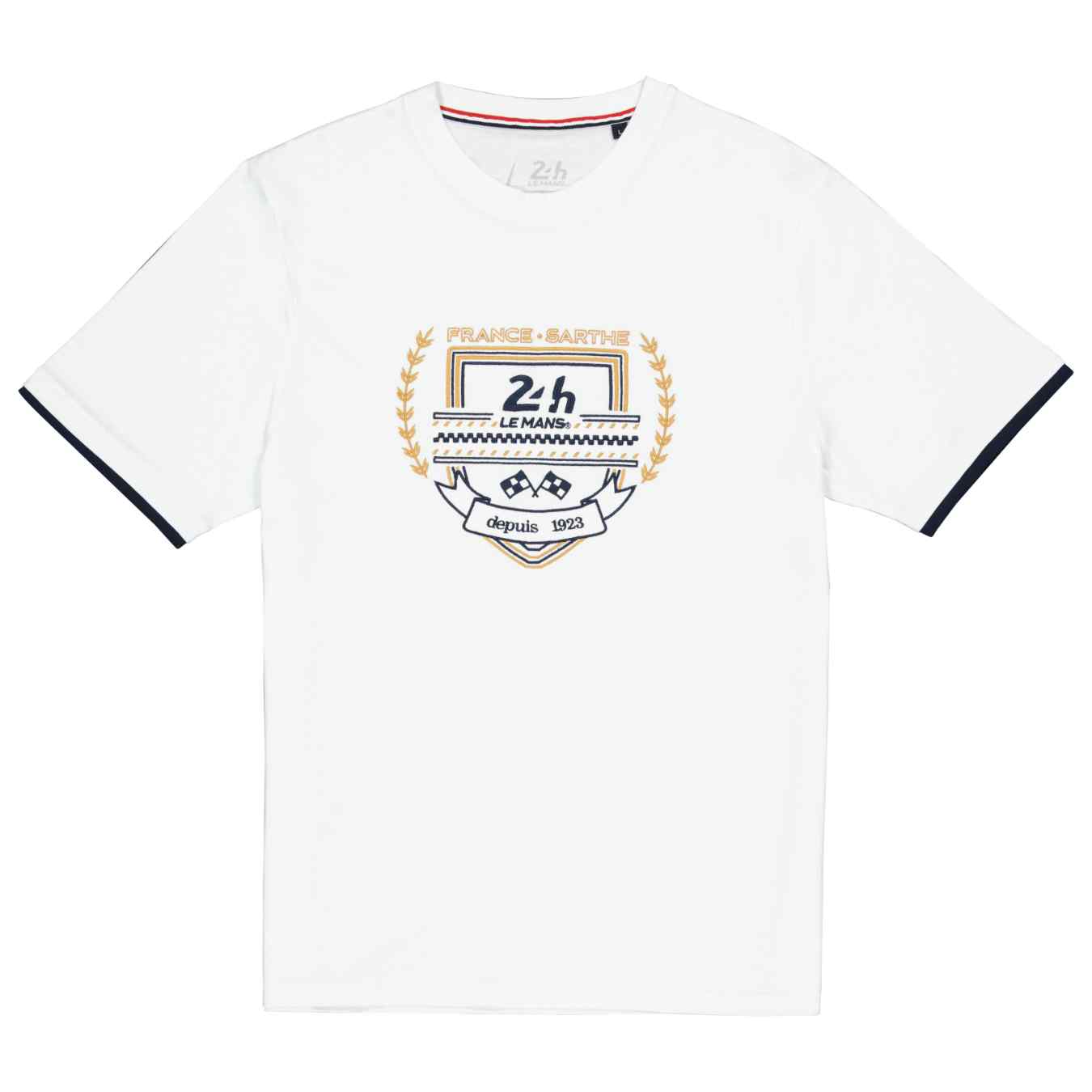 T-shirt 24H DU MANS Premium Blanc pour Homme