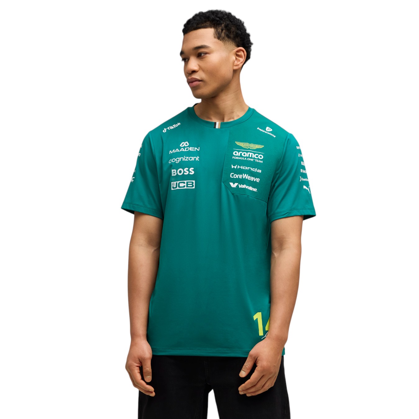 T-Shirt Aston Martin F1 Fernando Alonso Vert Homme