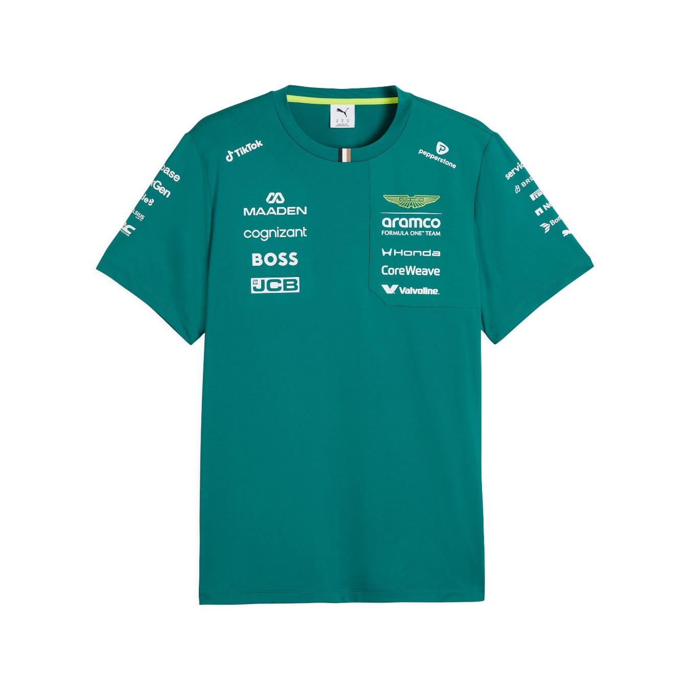 T-Shirt Aston Martin F1 Team Vert Homme