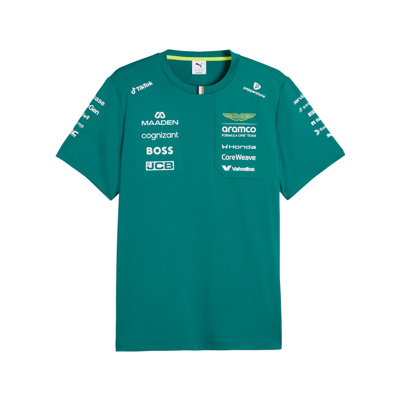 T-Shirt Aston Martin F1 Team Vert Homme