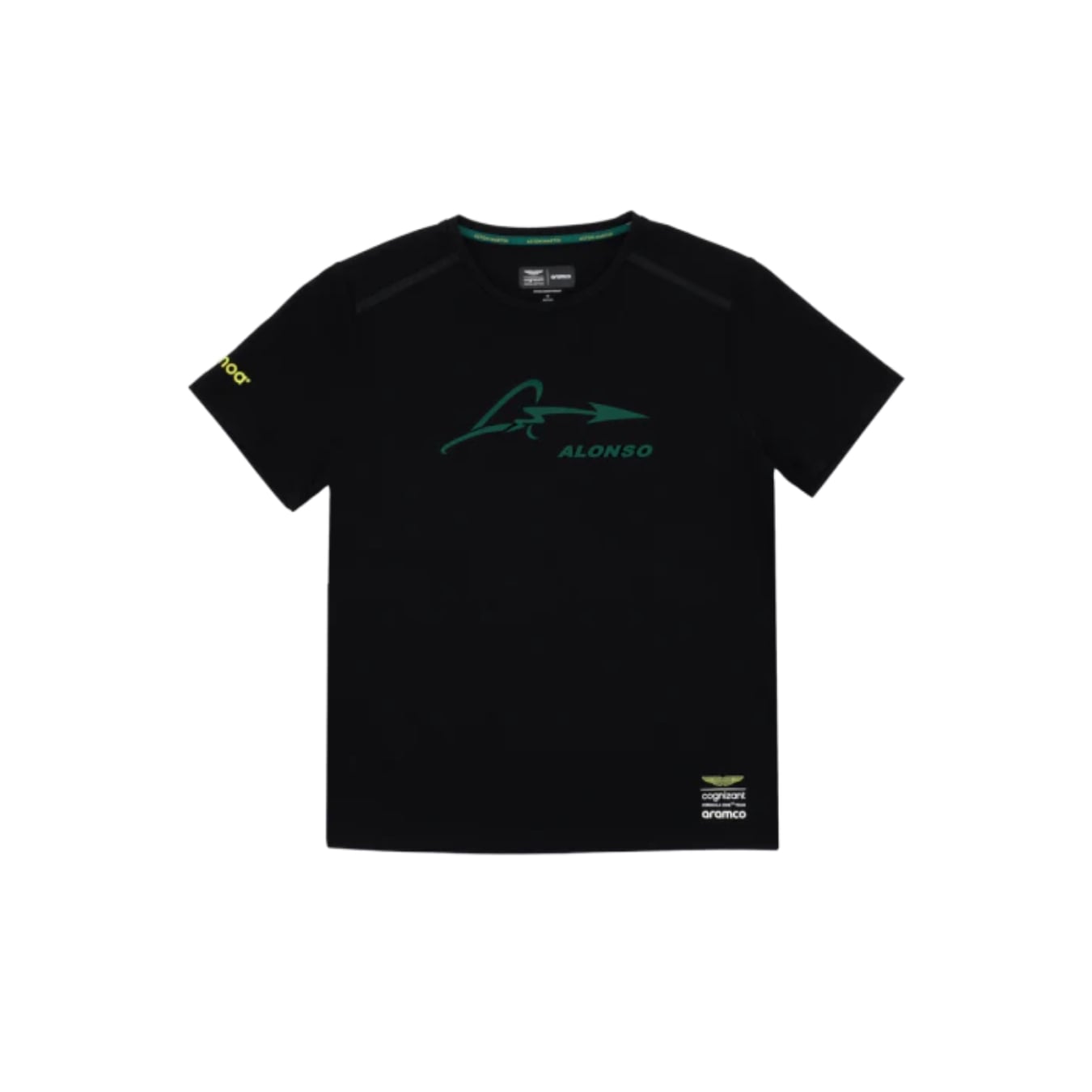 T-shirt ASTON MARTIN Fernando Alonso KIMOA Noir pour homme