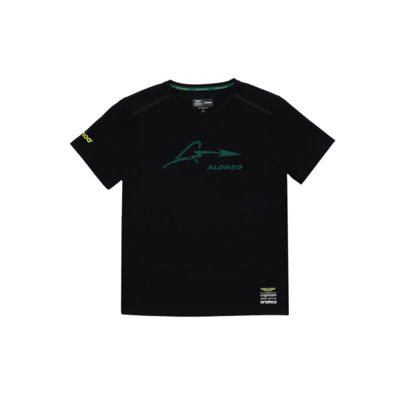 T-shirt ASTON MARTIN Fernando Alonso KIMOA Noir pour homme
