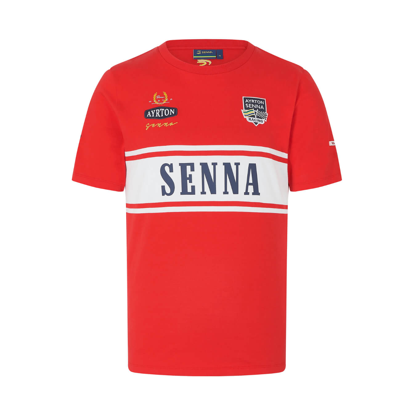 T-shirt AYRTON SENNA Legacy Rouge pour Homme SEN24_TSH_LEG