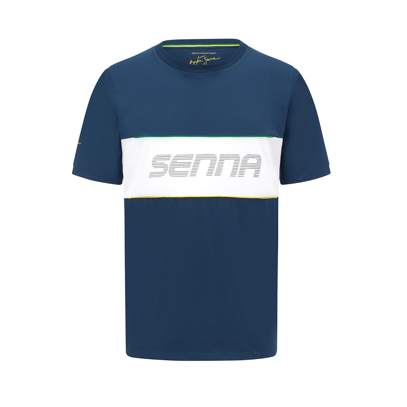 T-shirt AYRTON SENNA race bleu pour Homme