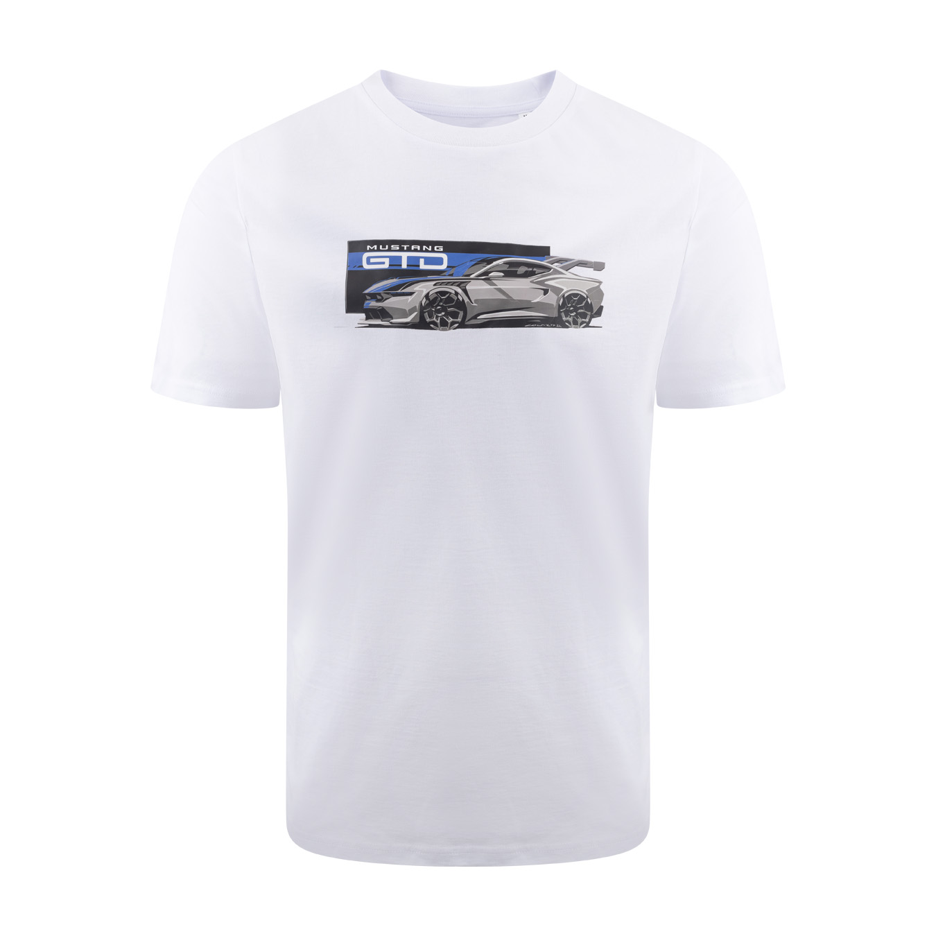 T-Shirt Blanc Ford Mustang GTD