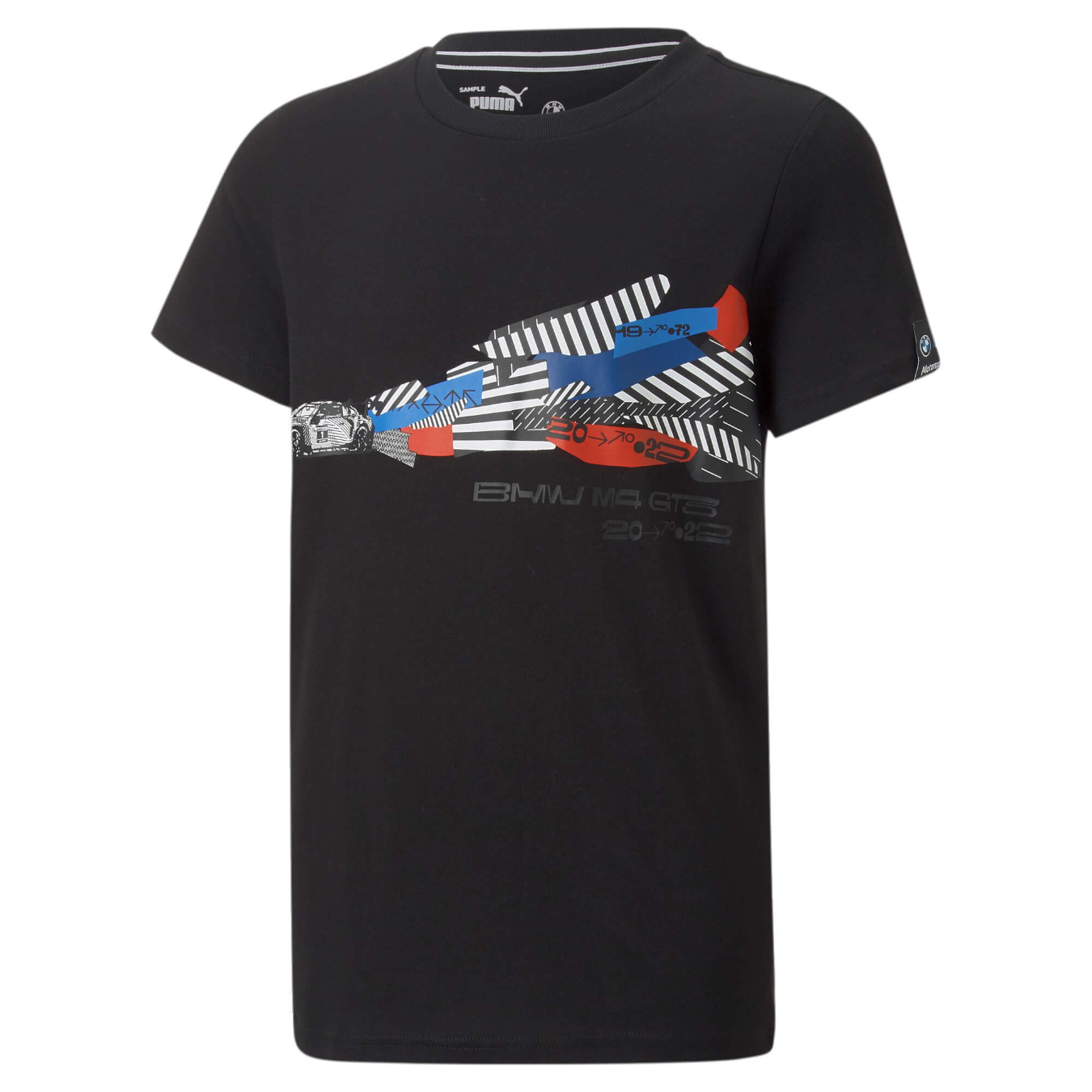 T-shirt BMW MOTORSPORT Voiture Noir Enfant