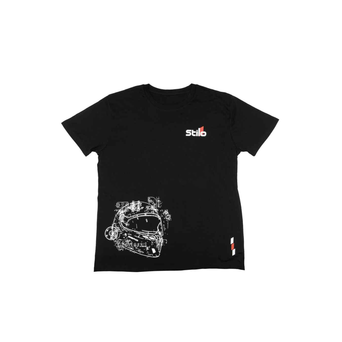 T Shirt Casque STILO Noir