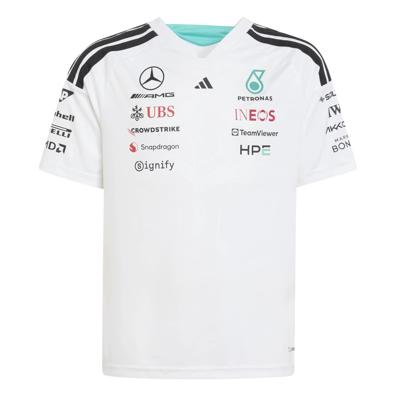 T-shirt Enfant Mercedes AMG Team Blanc