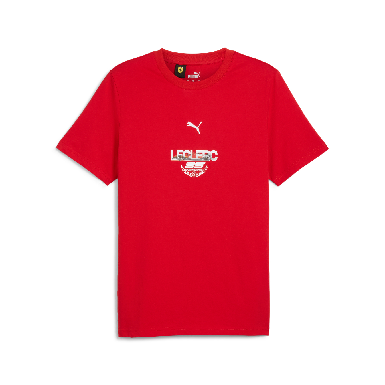 T-shirt FERRARI F1 Driver Charles Leclerc Rouge pour Homme FER24_TSH_DRR