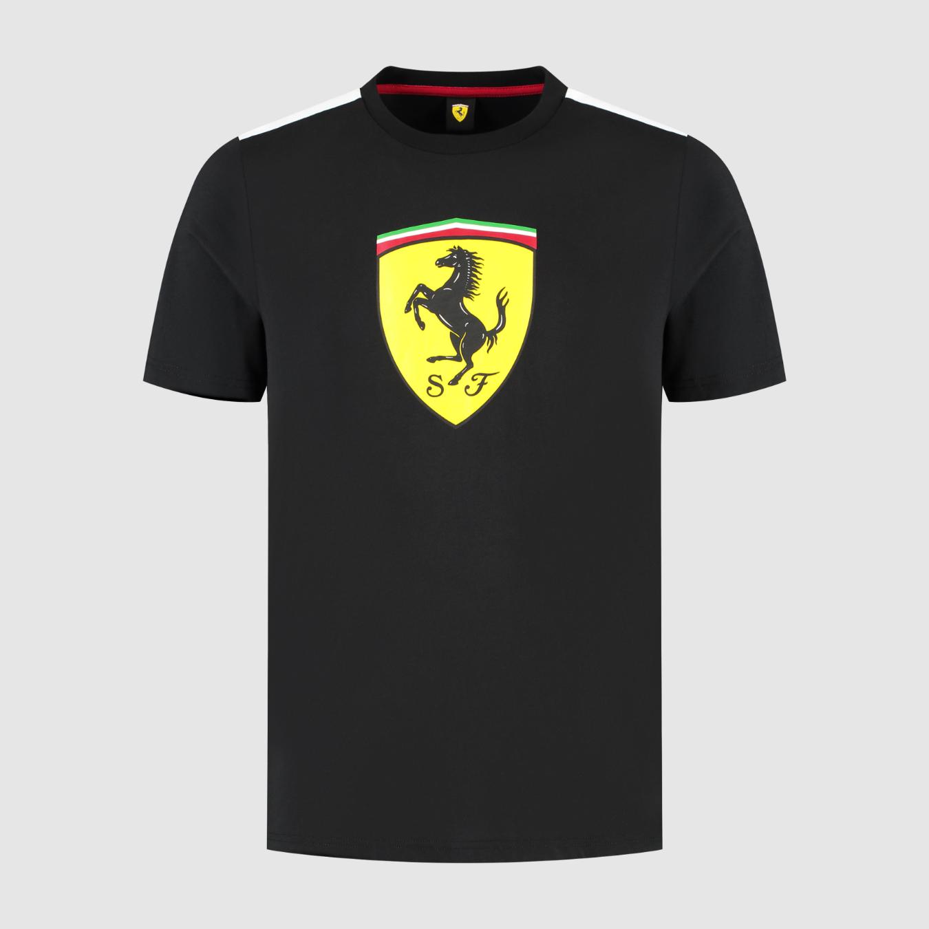 T-Shirt Ferrari F1 Large Logo Noir Homme
