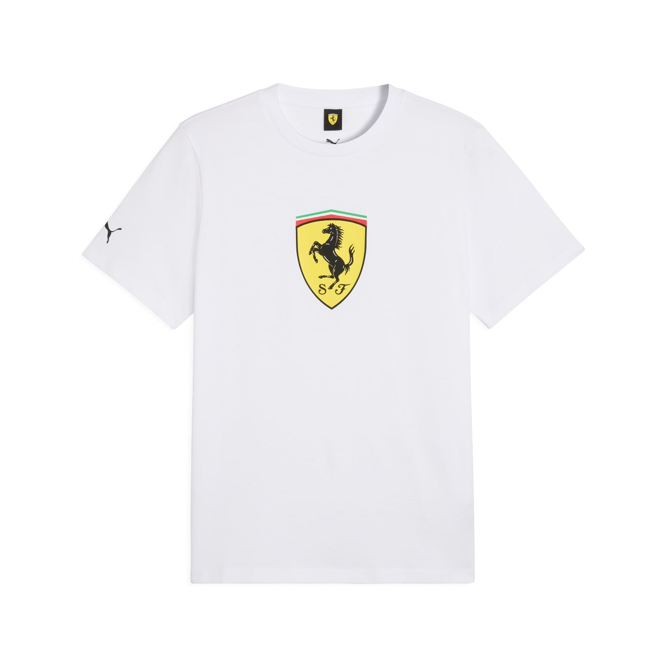 T-Shirt Ferrari F1 Logo Blanc Homme