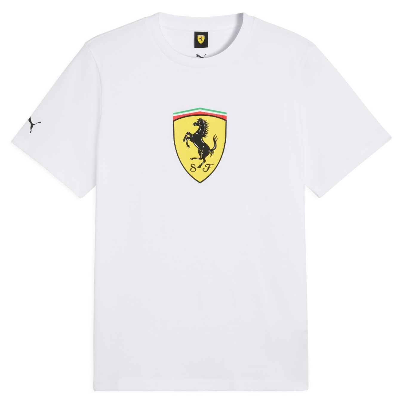 T-Shirt Ferrari F1 Logo Blanc Homme