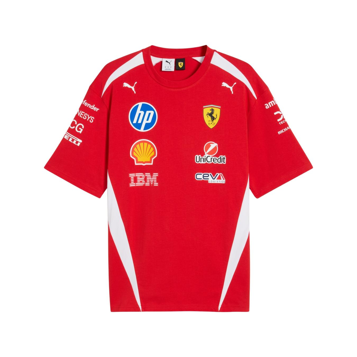 T-shirt Ferrari F1 Racing Rouge Homme