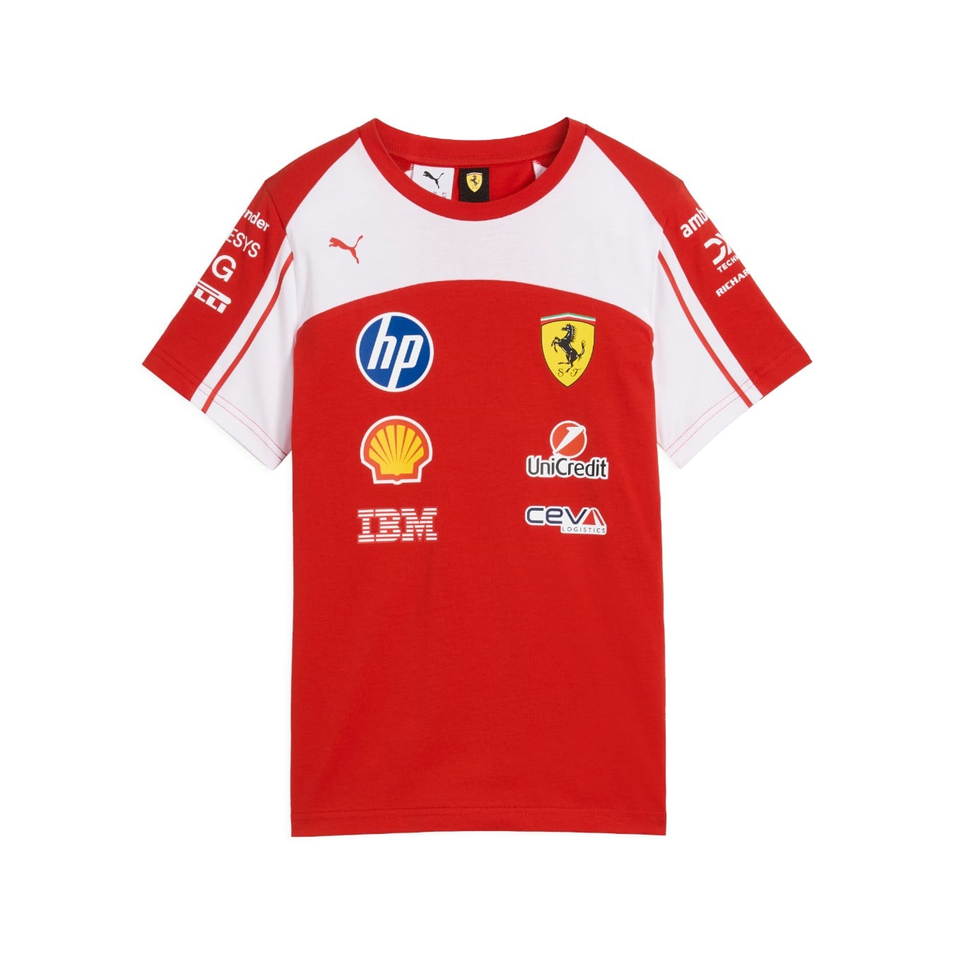 T-shirt Ferrari F1 Team Rouge Enfant