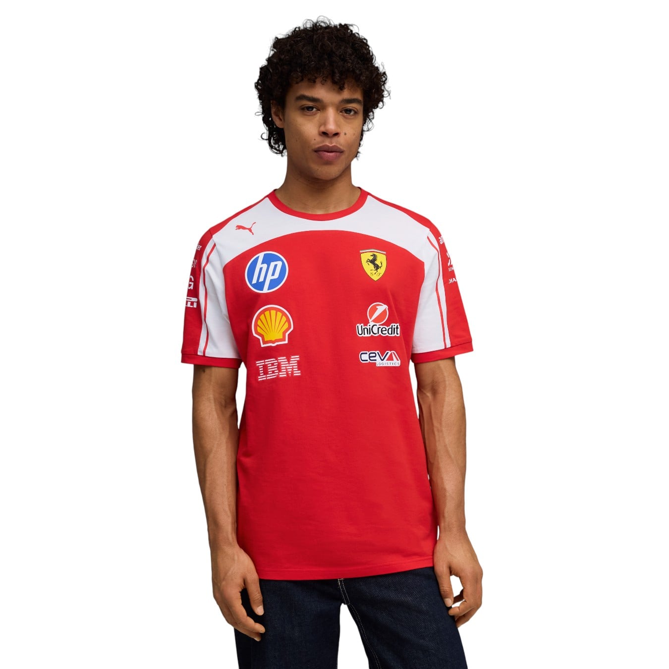 T-shirt Ferrari F1 Team Rouge Homme