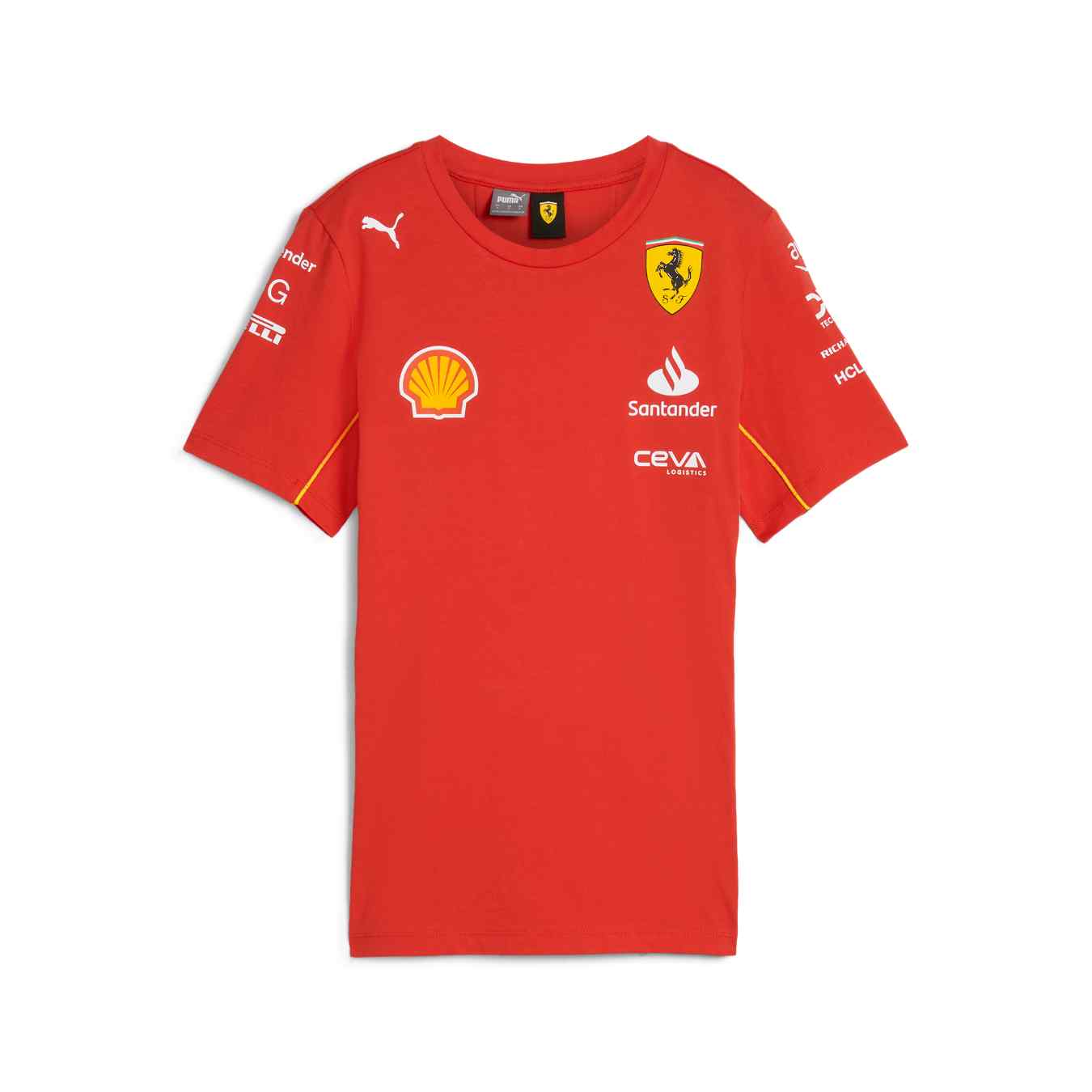 T-shirt FERRARI F1 Team Rouge pour Femme FER24_TSF_TEA