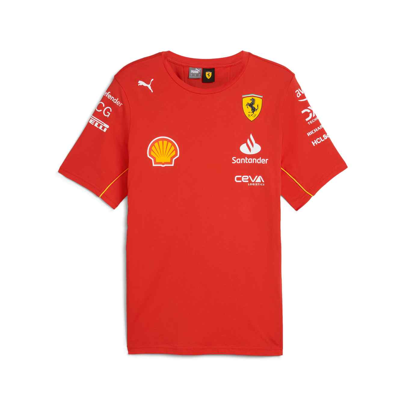 T-shirt FERRARI F1 Team Rouge pour Homme FER24_TSH_TEA