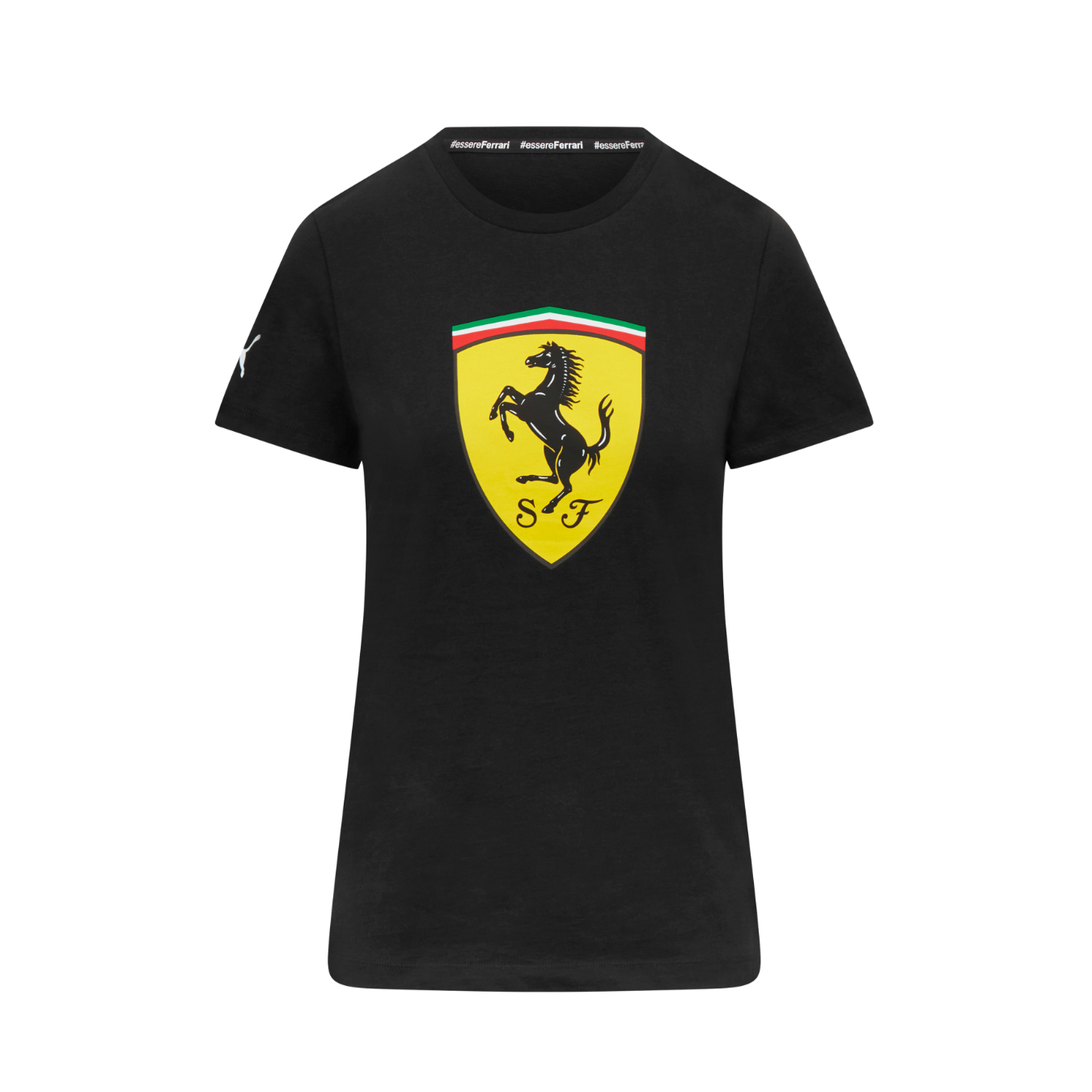 T-shirt FERRARI Puma Logo Large noir pour femme