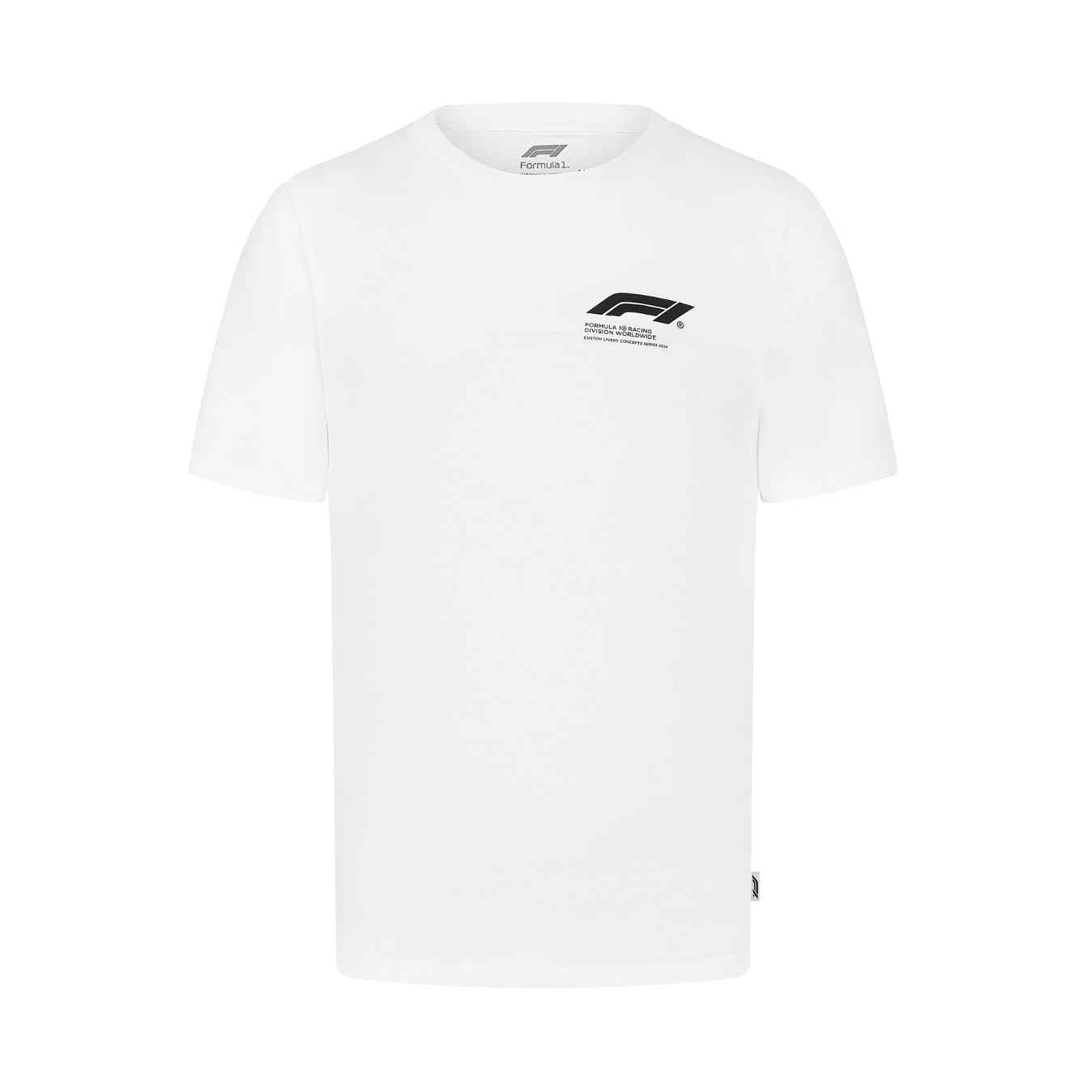 T-shirt FORMULA 1 Graphique Blanc pour Homme FO124_TSH_GRA
