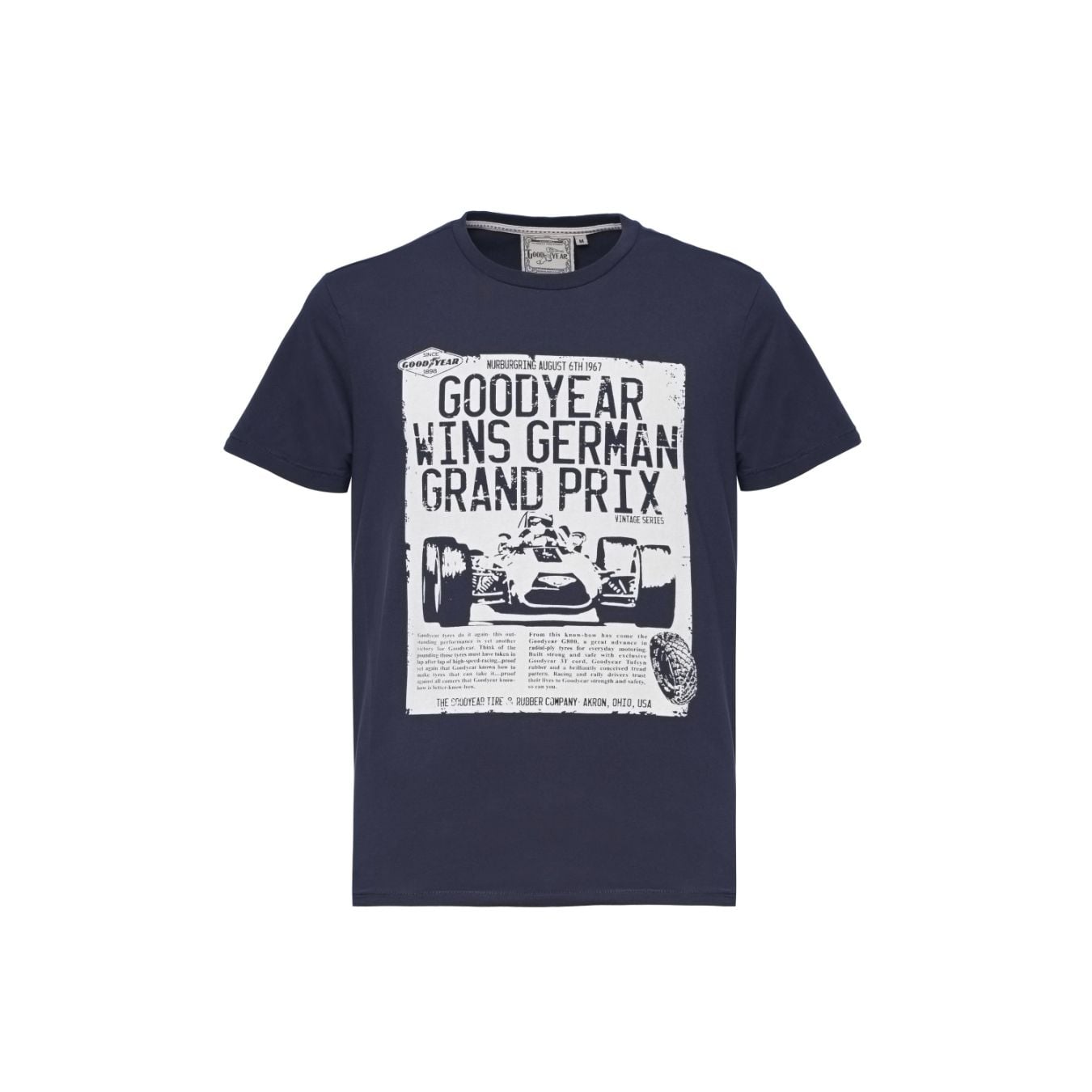 T-Shirt Goodyear Canton Navy Pour Homme