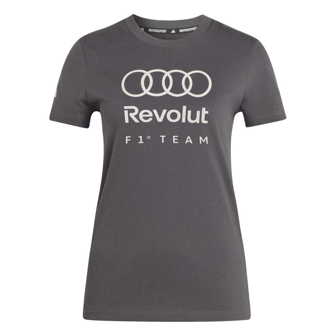 T-Shirt Graphique Audi F1 Gris Foncé Femme