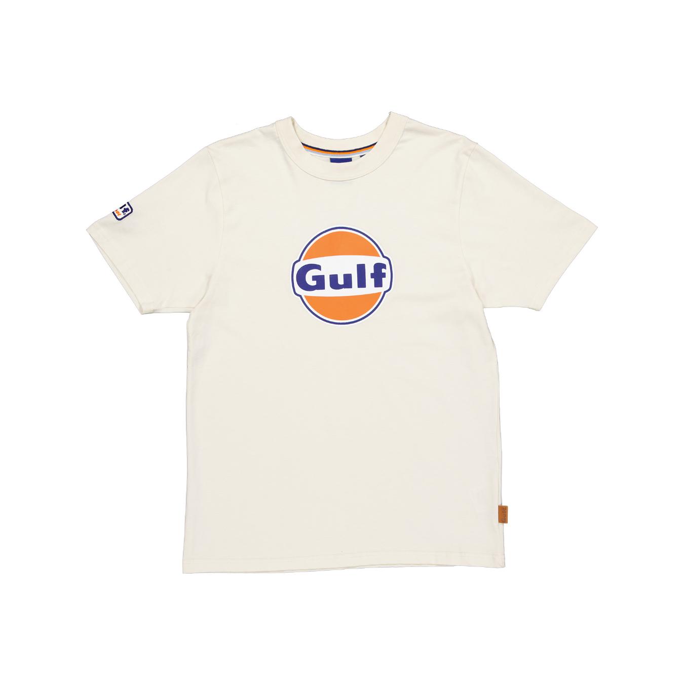 T-Shirt Gulf 3D Logo Ecru Homme