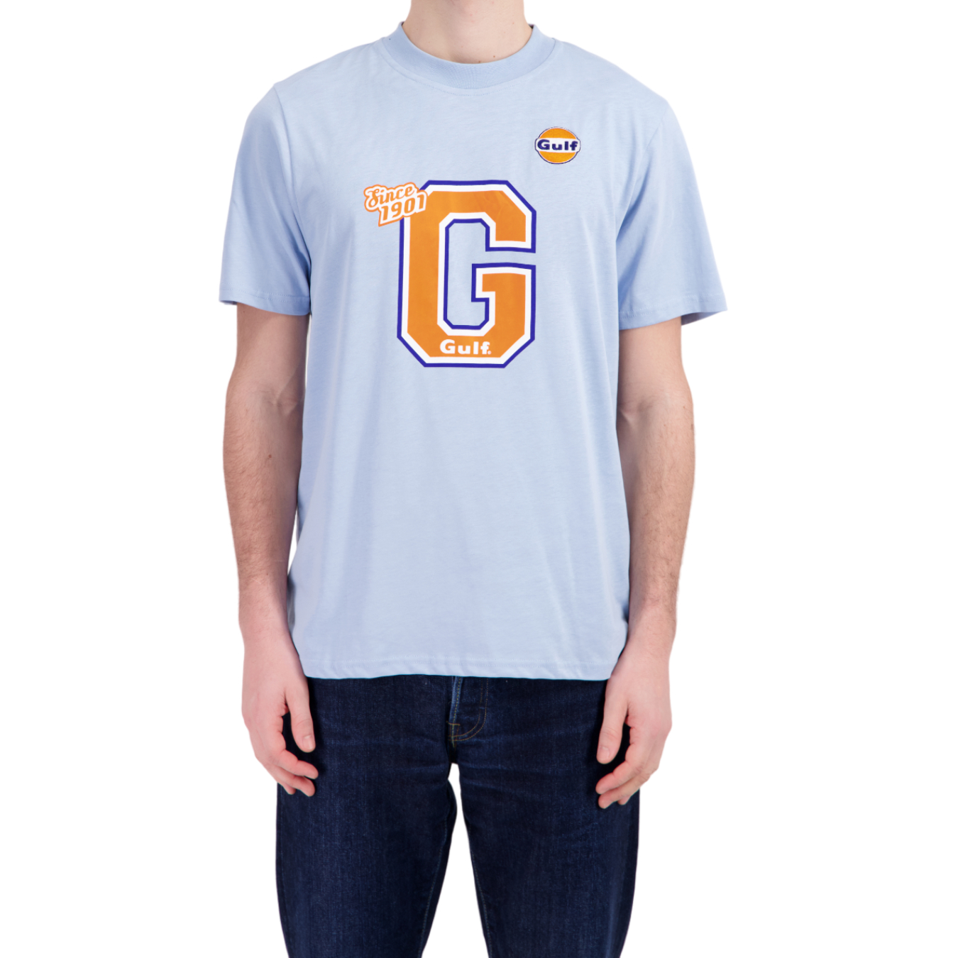 T-Shirt Gulf Varsity Bleu Homme