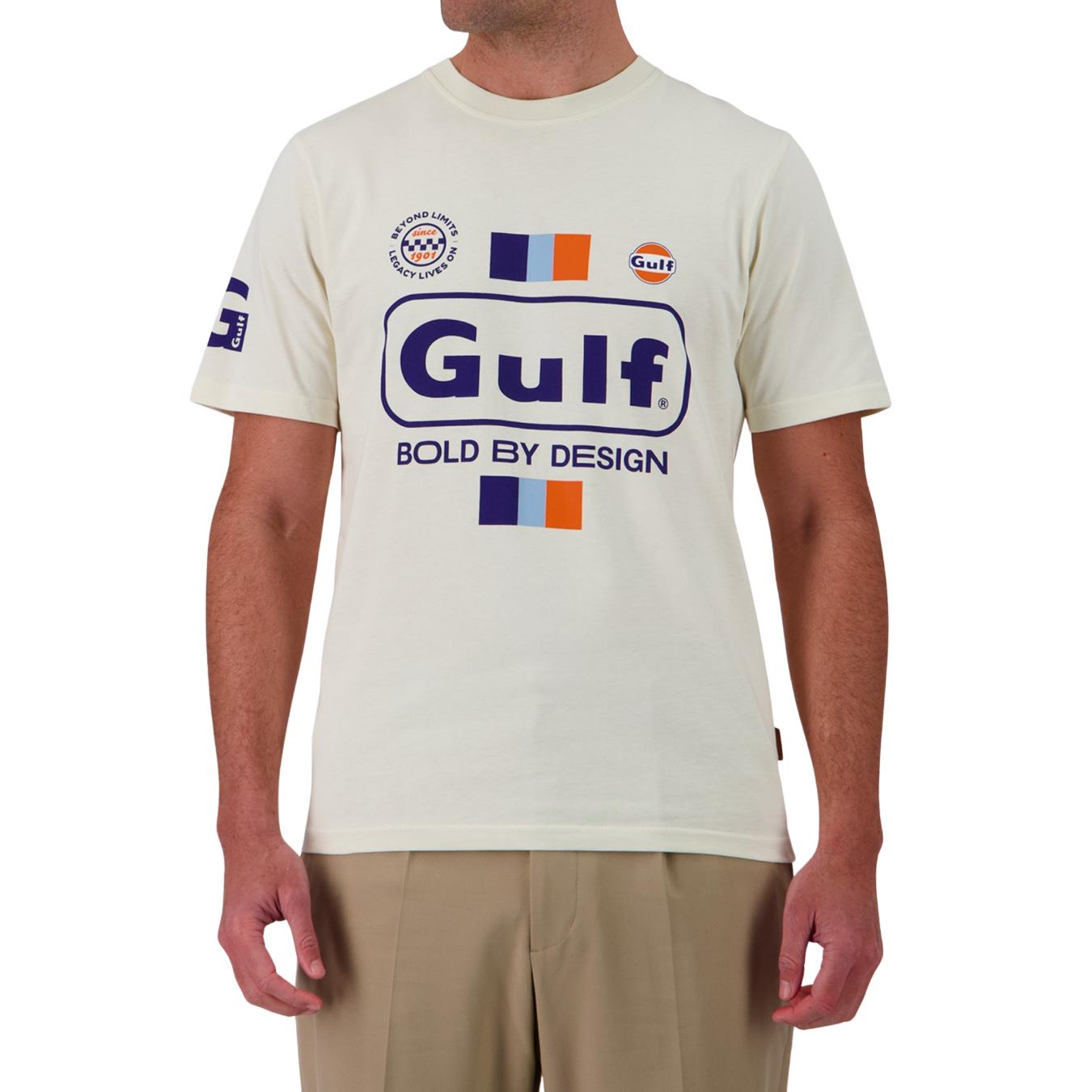 T-Shirt Homme Gulf Bold Classic Ecru
