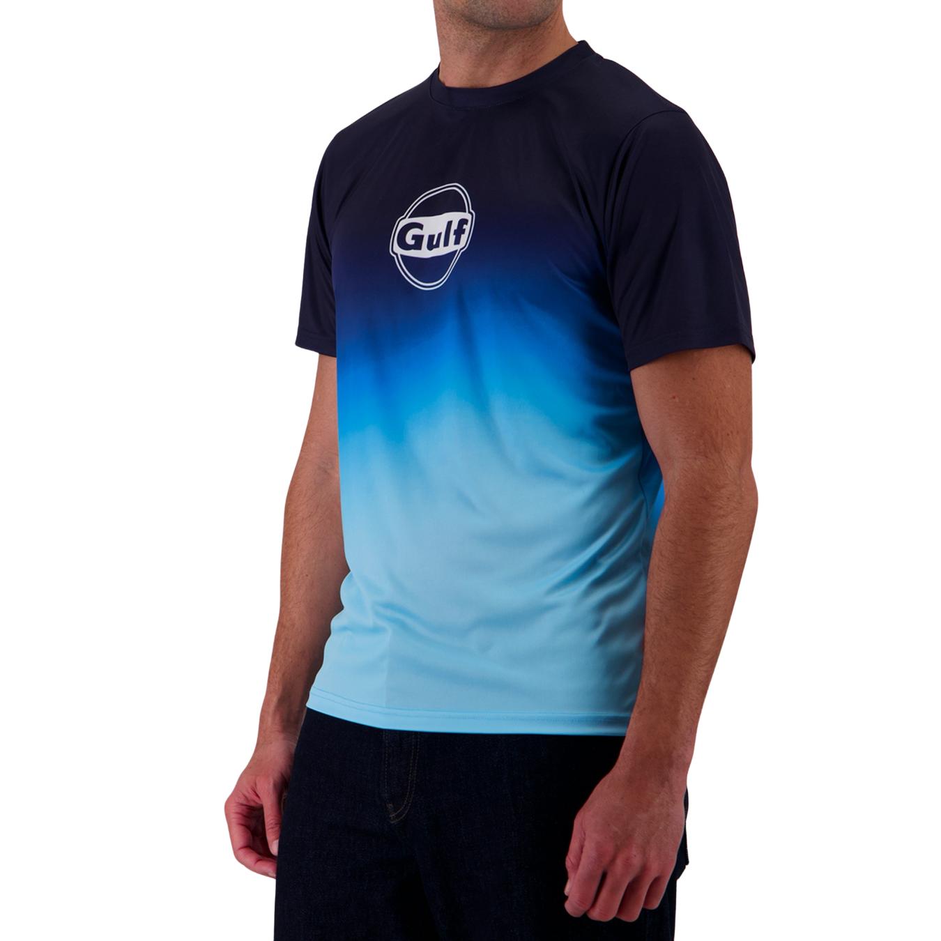 T-Shirt Homme Gulf Gradient Tech Bleu