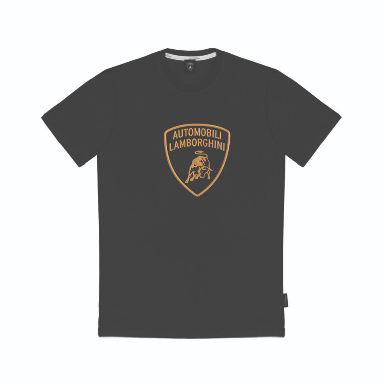 T shirt LAMBORGHINI large logo noir pour homme