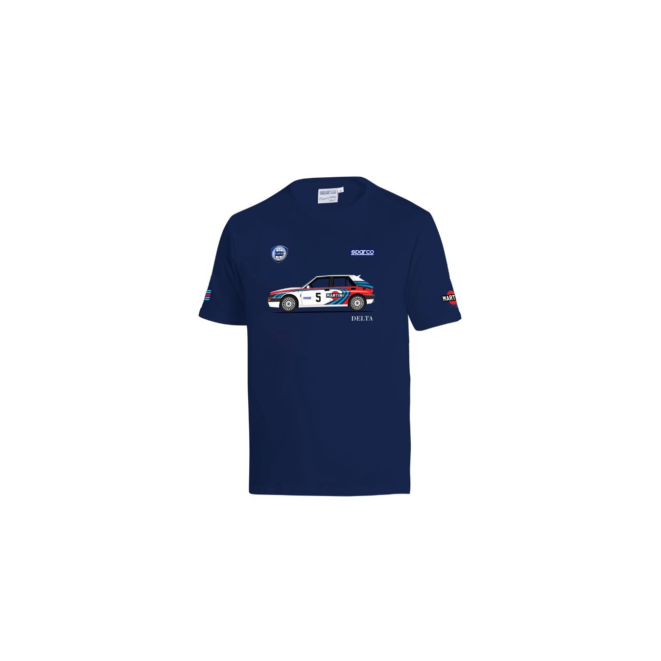 T-shirt Lancia Delta Martini Marine SPARCO