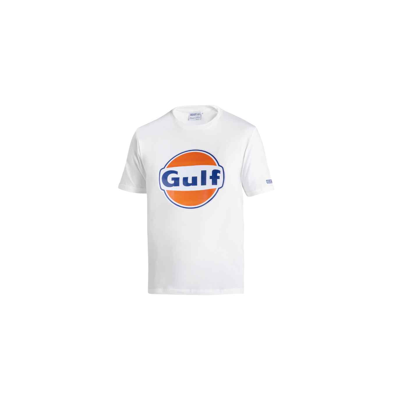 T Shirt LOGO SPARCO X GULF Blanc