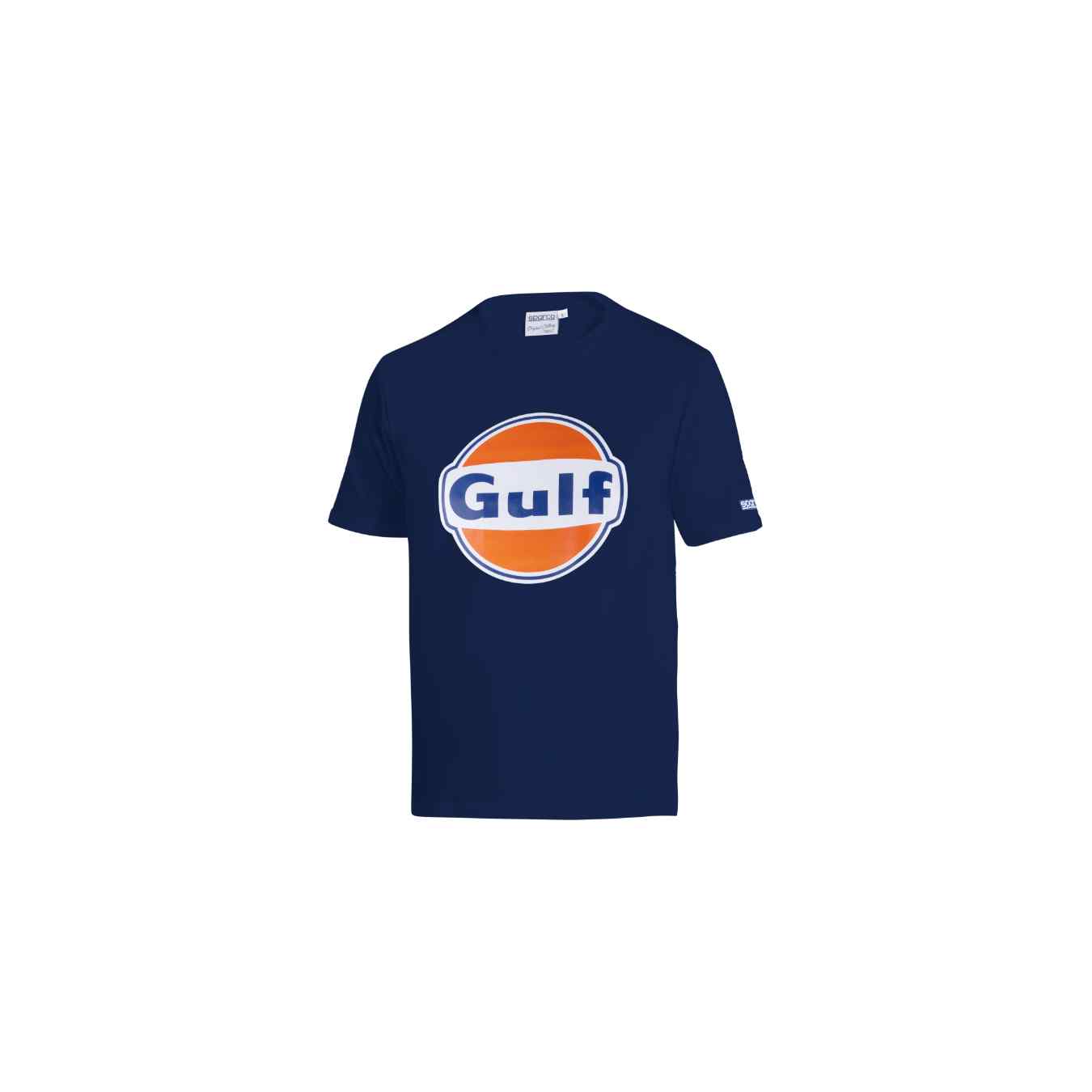 T Shirt LOGO SPARCO X GULF Bleu Marine