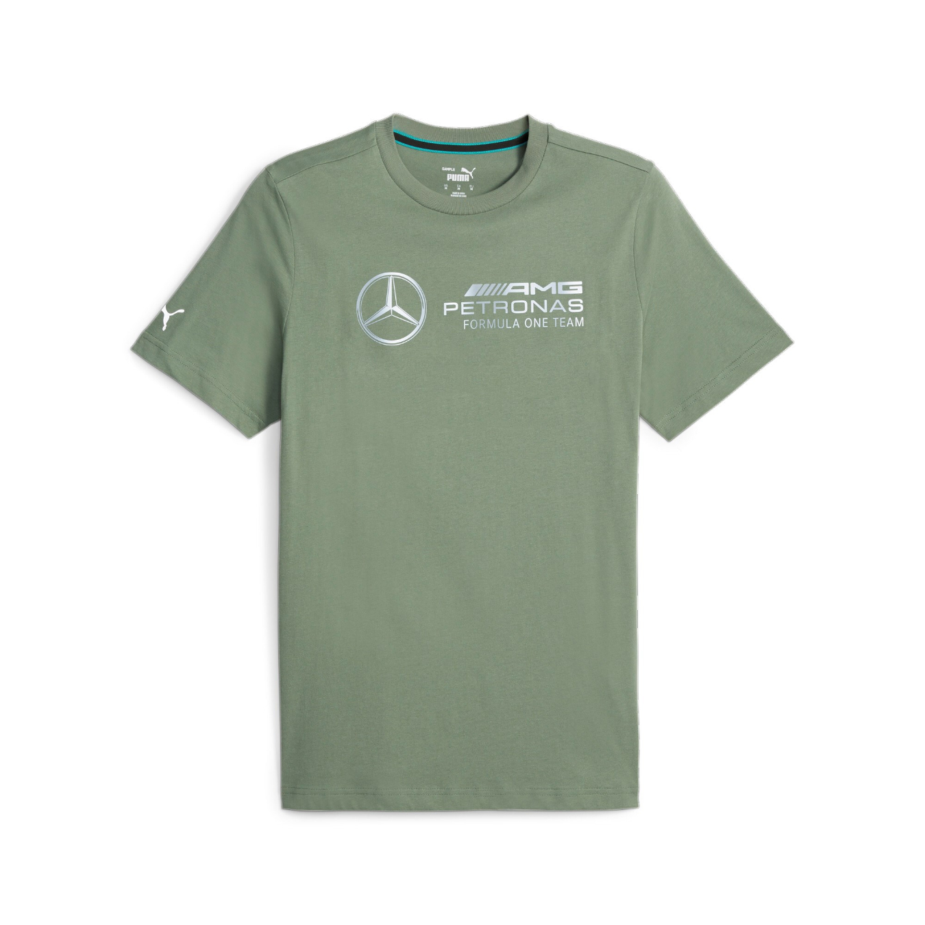 T-shirt MERCEDES AMG Puma Logo Vert pour homme
